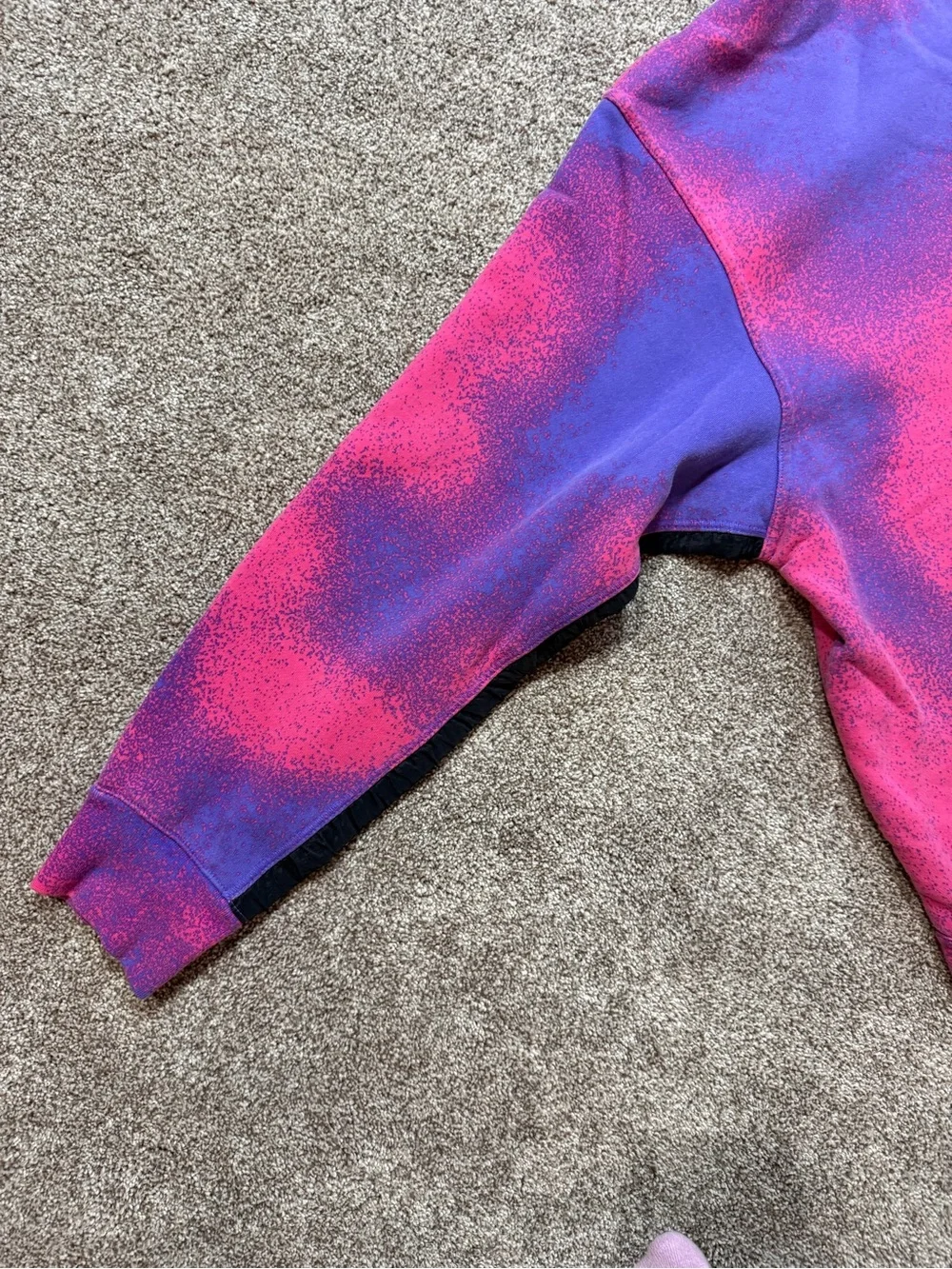 Jordan x Paris Saint-Germain Fleece Pink/Purple Tie Dye Hoodie size XL Psychic